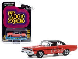 1970 Plymouth GTX Orange Black Top The Mod Squad 1968 1973 TV Series Hollywood Series Release 29 1/64 Diecast Model Car Greenlight 44890 A