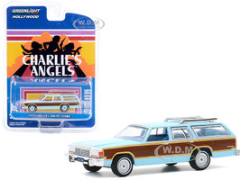 1979 Ford LTD Country Squire Light Blue Wood Grain Paneling Charlie's Angels 1976 1981 TV Series Hollywood Series Release 29 1/64 Diecast Model Car Greenlight 44890 E