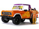 1973 Ford Bronco Pickup Truck Macho Man Randy Savage Diecast Figurine WWE 1/24 Diecast Model Car Jada 32046