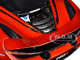 McLaren 720S Memphis Red Metallic Black Top Carbon Accents 1/18 Model Car Autoart 76072