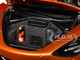 McLaren 720S Azores Orange Metallic Black Top Carbon Accents 1/18 Model Car Autoart 76074