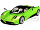 Pagani Huayra Roadster Verde Firenze Green Metallic Carbon Luggage Set 1/18 Model Car Autoart 78288