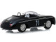 1958 Porsche 356 Speedster Super #71 Race Car Black 1/43 Diecast Model Car Greenlight 86538