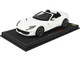 2019 Ferrari 812 GTS Convertible Avus White DISPLAY CASE Limited Edition 32 pieces Worldwide 1/18 Model Car BBR P18184E