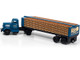 White WC22 Truck Tractor Bottle Trailer Dark Blue The Peoples Brewing Co 1/87 HO Scale Model Classic Metal Works 31198