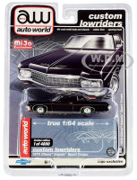 1970 Chevrolet Impala Sport Coupe Black Custom Lowriders Limited Edition 4800 pieces Worldwide 1/64 Diecast Model Car Autoworld CP7667