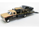 1970 Ford F-350 Ramp Truck 1969 Ford Trans Am Mustang #11 Black Gold Smokey's Yunick ACME Exclusive 1/64 Diecast Model Cars Greenlight ACME 51341