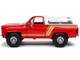 1980 Chevrolet Blazer Red White Top Stripes Extra Wheels Just Trucks Series 1/24 Diecast Model Car Jada 32308
