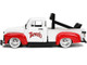 1953 Chevrolet Pickup Truck White Red Charro Man Diecast Figurine Tapatio 1/24 Diecast Model Car Jada 31968