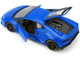 Lamborghini Urus Blue Lamborghini Huracan Coupe Blue Flatbed Trailer Set of 3 pieces Elite Transport Series 1/24 Diecast Model Cars Maisto 32753