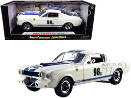 1965 Ford Mustang Shelby GT350R #98B Terlingua Racing Team White Blue Stripes 1/18 Diecast Model Car Shelby Collectibles SC170