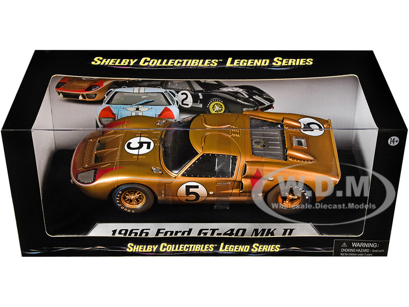 Shelby - Ford (フォード) GT-40 MK II Hard Top #5 (1966, 1:18, Gold