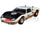 1966 Ford GT-40 MK II #98 White Black Hood After Race Dirty Version 1/18 Diecast Model Car Shelby Collectibles SC432