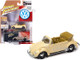 1975 Volkswagen Super Beetle Convertible Top Down Ivory Collector Tin Limited Edition 4972 pieces Worldwide 1/64 Diecast Model Car Johnny Lightning JLCT005 JLSP107 B