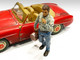 Auto Mechanic Chain Smoker Larry Figurine 1/24 Scale Models American Diorama 76361