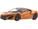 Honda NSX RHD Right Hand Drive Orange Metallic Carbon Top 1/18 Model Car Kyosho KSR18023P