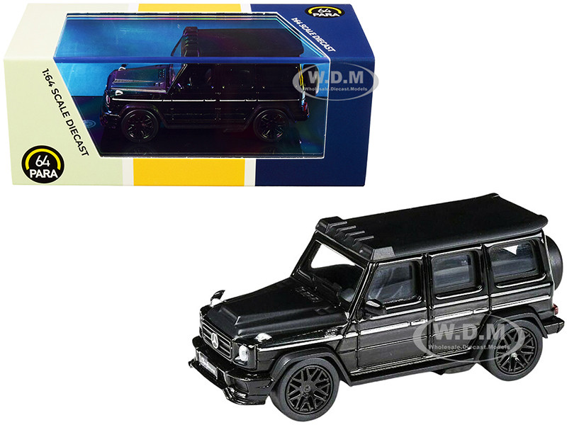 Mercedes AMG G63 Liberty Walk Wagon Black 1/64 Diecast Model Car Paragon PA-55163