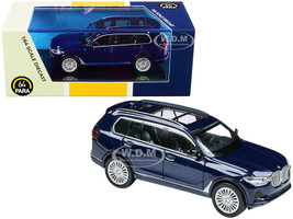 BMW X7 Tanzanite Blue Metallic 1/64 Diecast Model Car Paragon PA-55193