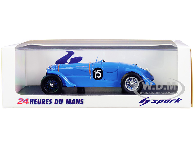 Delahaye 135S #15 Jean Tremoulet Eugene Chaboud Winner 24 Hours Le Mans 1938 1/43 Model Car Spark 43LM38