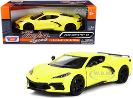 2020 Chevrolet Corvette C8 Stingray Yellow Timeless Legends 1/24 Diecast Model Car Motormax 79360