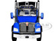 Kenworth T880 Day Cab East Genesis End Dump Trailer Surf Blue Metallic Chrome 1/50 Diecast Model First Gear 50-3451