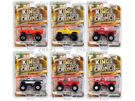 Kings of Crunch Set 6 Monster Trucks Series 8 1/64 Diecast Model Cars Greenlight 49080