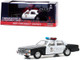 1987 Chevrolet Caprice Metropolitan Police Black White Terminator 2 Judgment Day 1991 Movie 1/43 Diecast Model Car Greenlight 86582