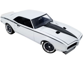 1968 Pontiac Firebird Street Fighter Cameo Ivory White Black Stripes Limited Edition 690 pieces Worldwide 1/18 Diecast Model Car ACME A1805212