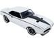 1968 Pontiac Firebird Street Fighter Cameo Ivory White Black Stripes Limited Edition 690 pieces Worldwide 1/18 Diecast Model Car ACME A1805212
