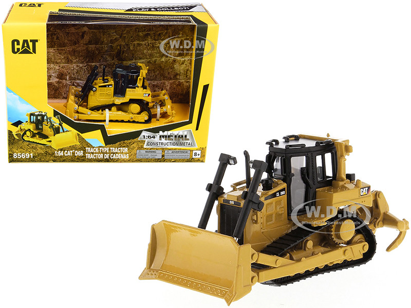 CAT Caterpillar D6R Track-Type Tractor Play & Collect Series 1/64 Diecast Model Diecast Masters 85691