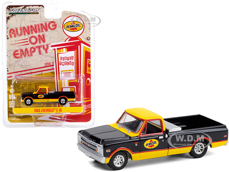 1965 Dodge D-100 Pickup Truck Conoco Roadside Service White and Red Running on Empty Series 12 1/64 Diecast Model Car by Greenlight 41120 C