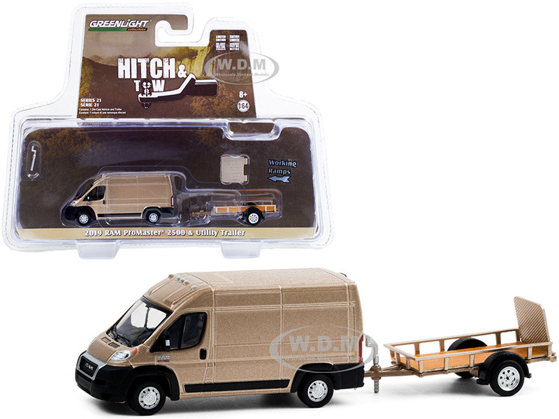 2021 Ram ProMaster 2500 Cargo High Roof Yellow Greenlight 1:64 Route Runners