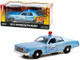 1977 Plymouth Fury Detroit Police Light Blue Beverly Hills Cop 1984 Movie 1/24 Diecast Model Car Greenlight 84122
