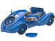 1938 Bugatti Type 57SC Atlantic Metal Wire Spoke Wheels Blue 1/43 Diecast Model Car Autoart 50947