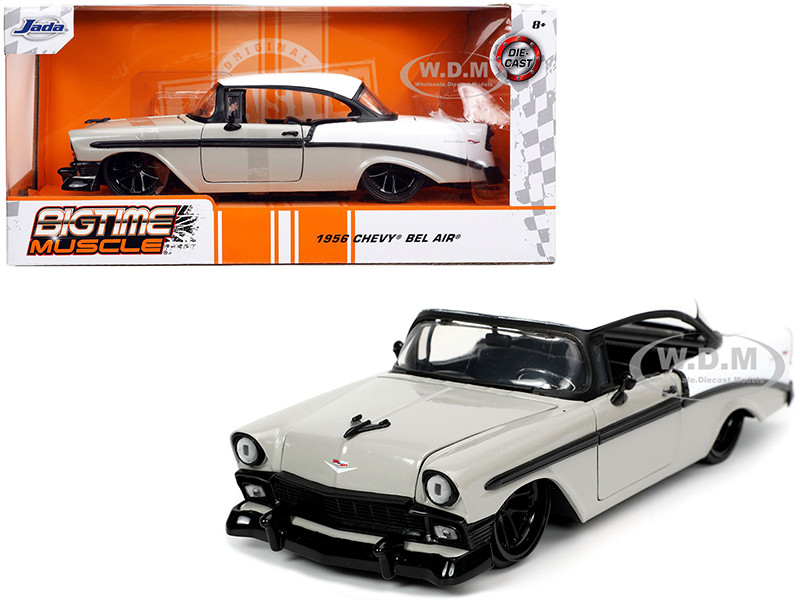 1956 CHEVROLET BEL AIR RED & BLACK 1/24 DIECAST MODEL CAR BY JADA 31861 1956 CHEVROLET BEL AIR RED & BLACK 1/24 DIECAST MODEL CAR BY JADA 31861