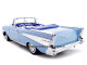 1957 Chevrolet Bel Air Convertible Blue 1/18 Diecast Model Car Motormax 73175