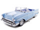 1957 Chevrolet Bel Air Convertible Blue 1/18 Diecast Model Car Motormax 73175