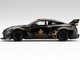 Nissan 35GT-RR Ver. 1 LB-Silhouette WORKS GT RHD Right Hand Drive Black Gold Stripes JPS John Players Special Limited Edition 3000 pieces Worldwide 1/64 Diecast Model Car True Scale Miniatures MGT00179