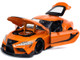 Toyota Supra Orange Black Stripes Fast & Furious 9 F9 2021 Movie 1/24 Diecast Model Car Jada 32097