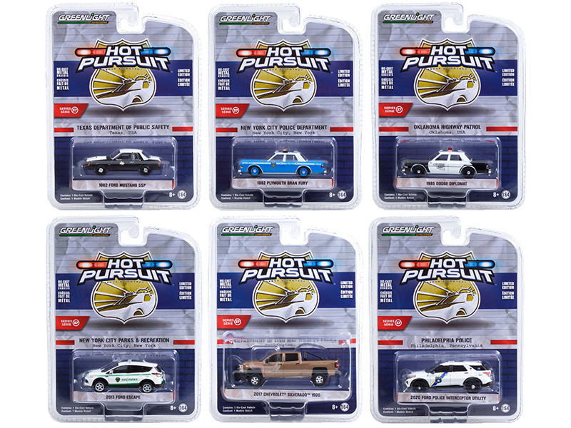 hot pursuit diecast police cars