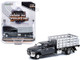 2018 Ram 3500 Dually Stake Truck Granite Crystal Gray Metallic Clearcoat Dually Drivers Series 6 1/64 Diecast Model Car Greenlight 46060 E