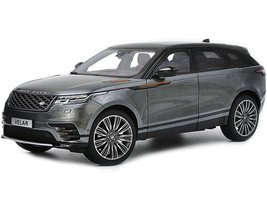 Land Rover Range Rover Velar First Edition Gray Metallic Black Top 1/18 Diecast Model Car LCD Models LCD18003