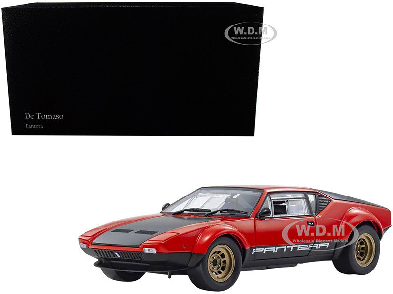 De Tomaso Pantera Gt4 Red Black 1 18 Diecast Model Car Kyosho 08853