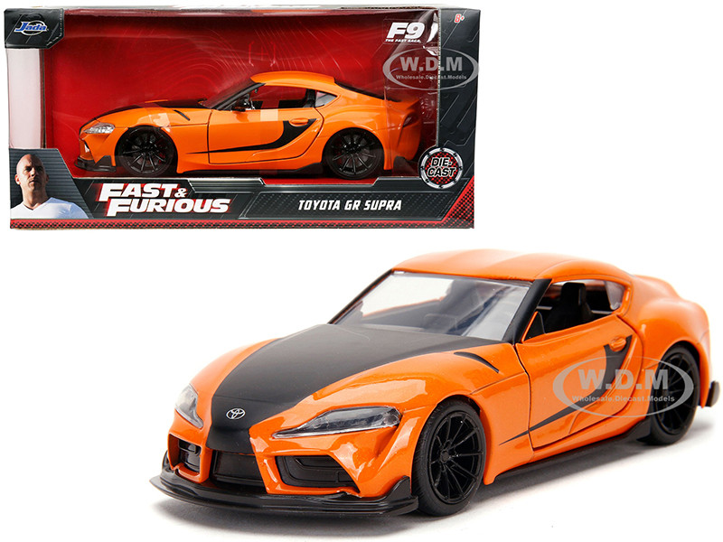 Toyota GR Supra Orange Black Stripes Fast & Furious 9 F9 2021