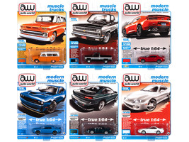 Autoworld Premium 2021 Set B of 6 pieces Release 1 1/64 Diecast Model Cars Autoworld 64302 B