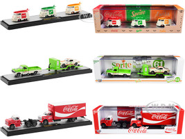 Auto Haulers Coca-Cola Set of 3 pieces Release 6 Limited Edition 6000 pieces Worldwide 1/64 Diecast Models M2 Machines 56000-TW06