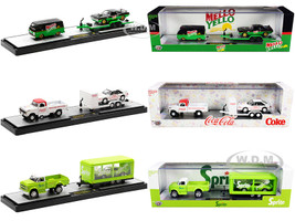 Auto Haulers Coca-Cola Set of 3 pieces Release 8 Limited Edition 6400 pieces Worldwide 1/64 Diecast Models M2 Machines 56000-TW08