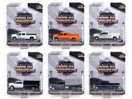 Dually Drivers Set of 6 Trucks Series 6 1/64 Diecast Model Cars Greenlight 46060