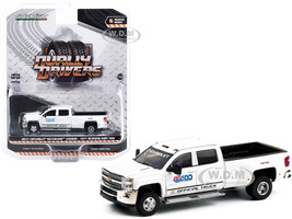 2017 Chevrolet Silverado 3500HD Dually Pickup Truck White 101st Running Indy 500 Presented PennGrade Motor Oil Official Truck Dually Drivers Series 6 1/64 Diecast Model Car Greenlight 46060 A