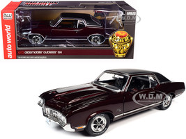 1970 Oldsmobile Cutlass SX Burgundy Mist Metallic Black Vinyl Top Class of 1970 1/18 Diecast Model Car Autoworld AMM1245